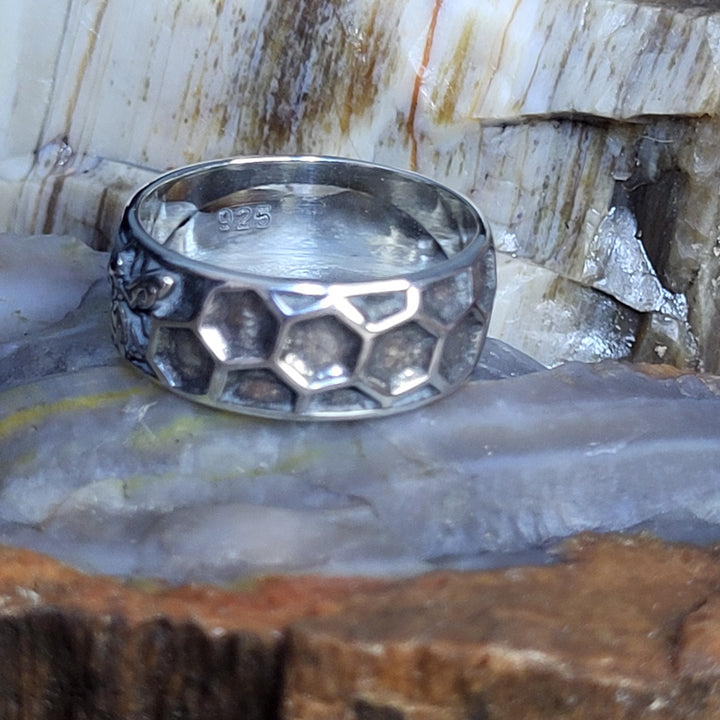 Celtic Bumblebee 925 sterling silver band sizes 6-12