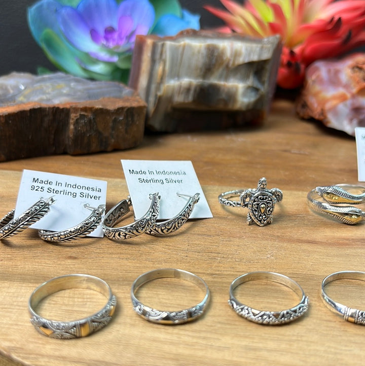 M 🌸 13 Sterling Silver Items