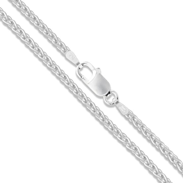 Wheat - 2.5mm - Sterling Silver Wheat Chain Necklace - 20"