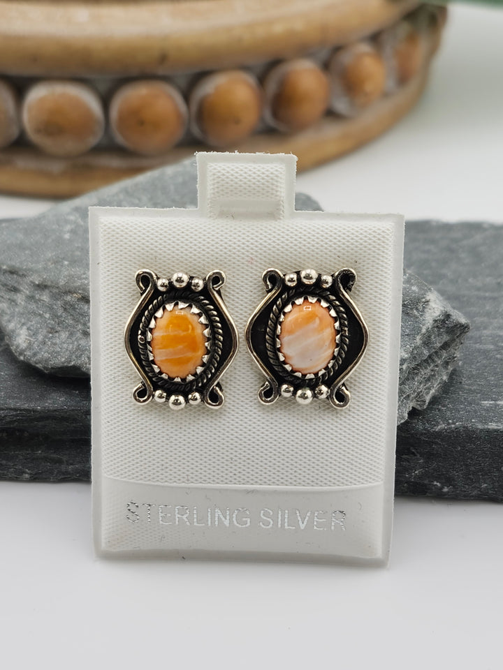 Spiny Oyster PostBack Earrings