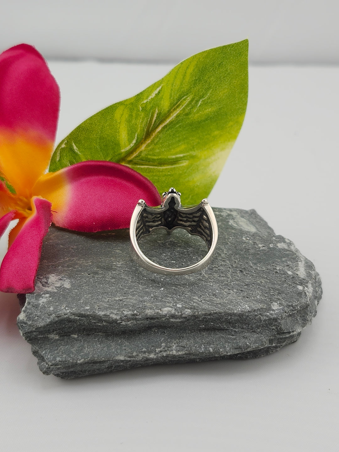 Silver Bat Ring