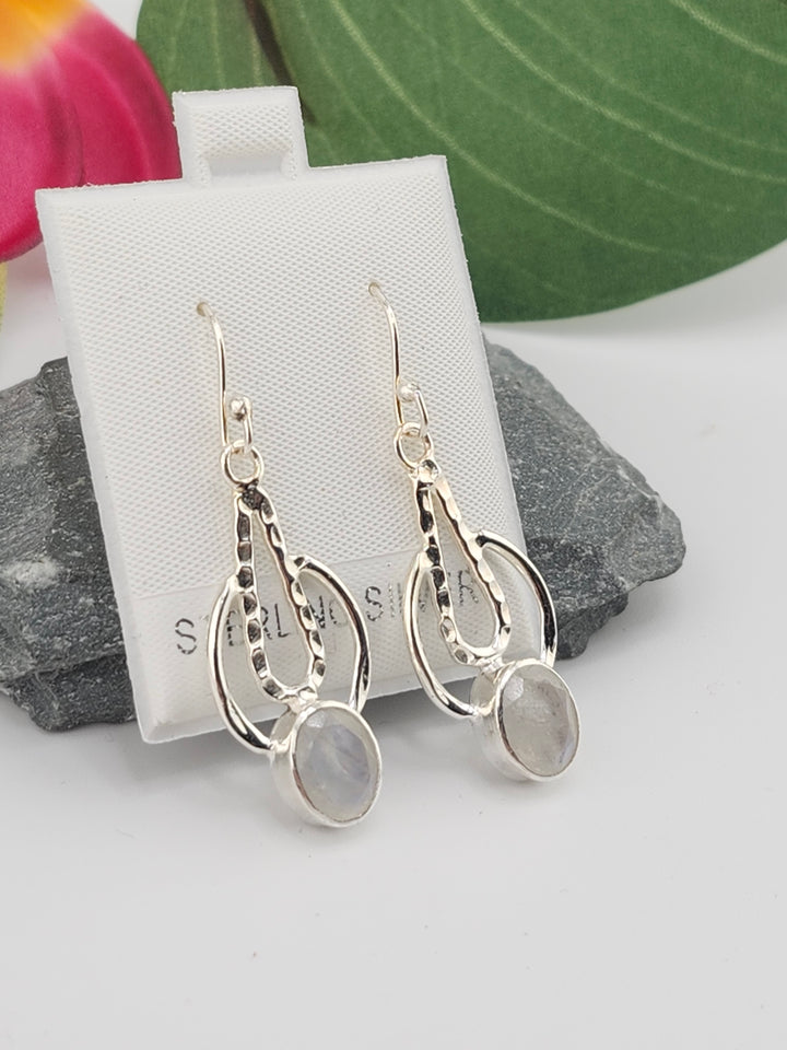 Moonstone Dangle Earrings