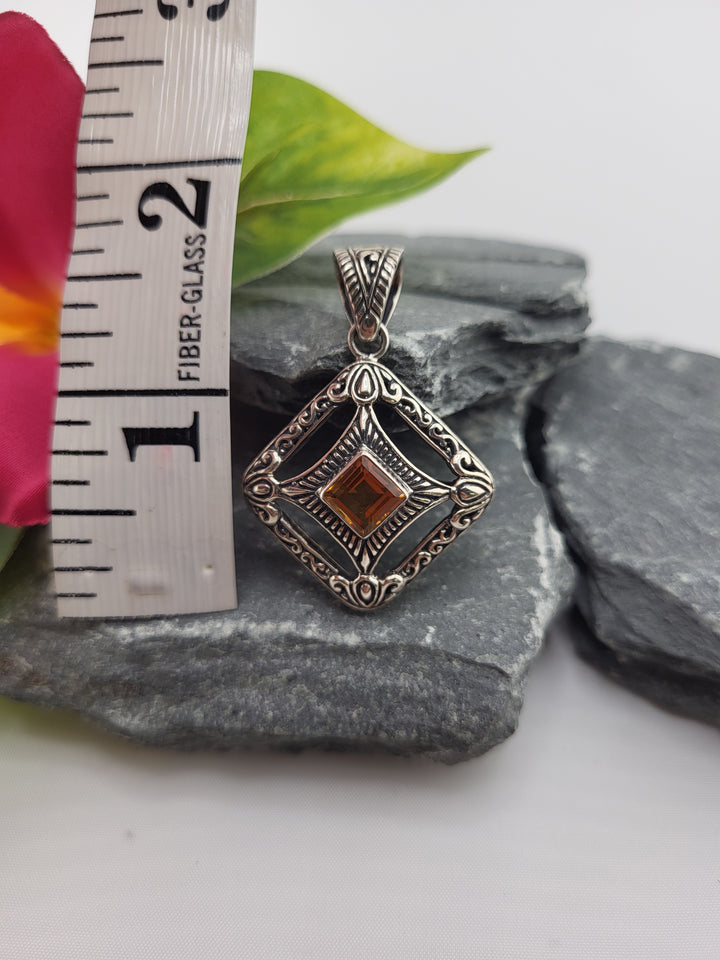 Bali Citrine Pendant