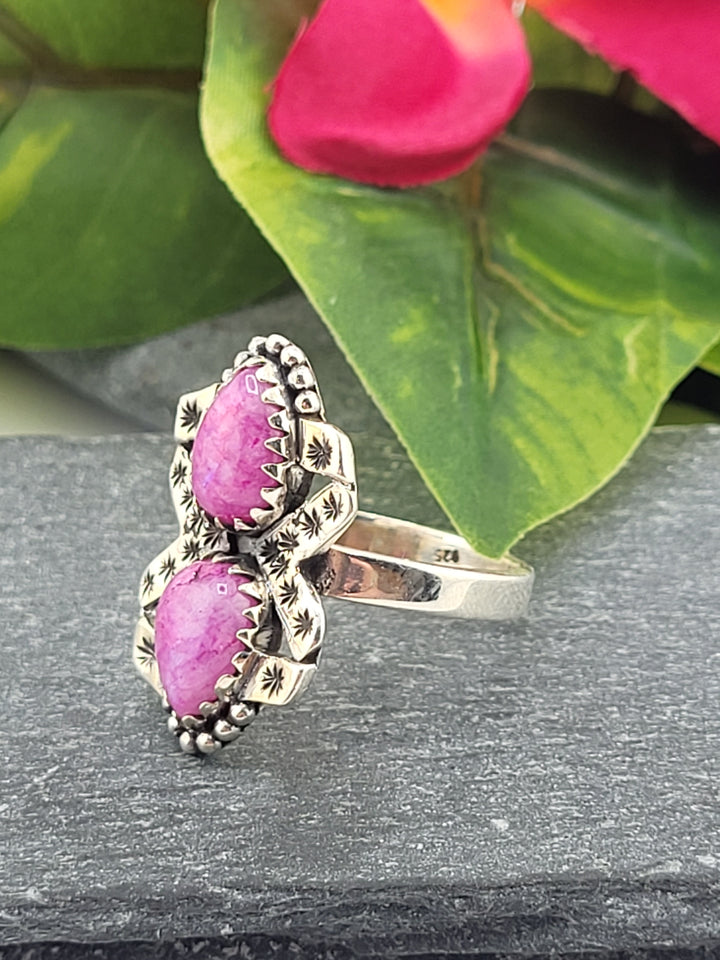 Pink Moonstone Ring