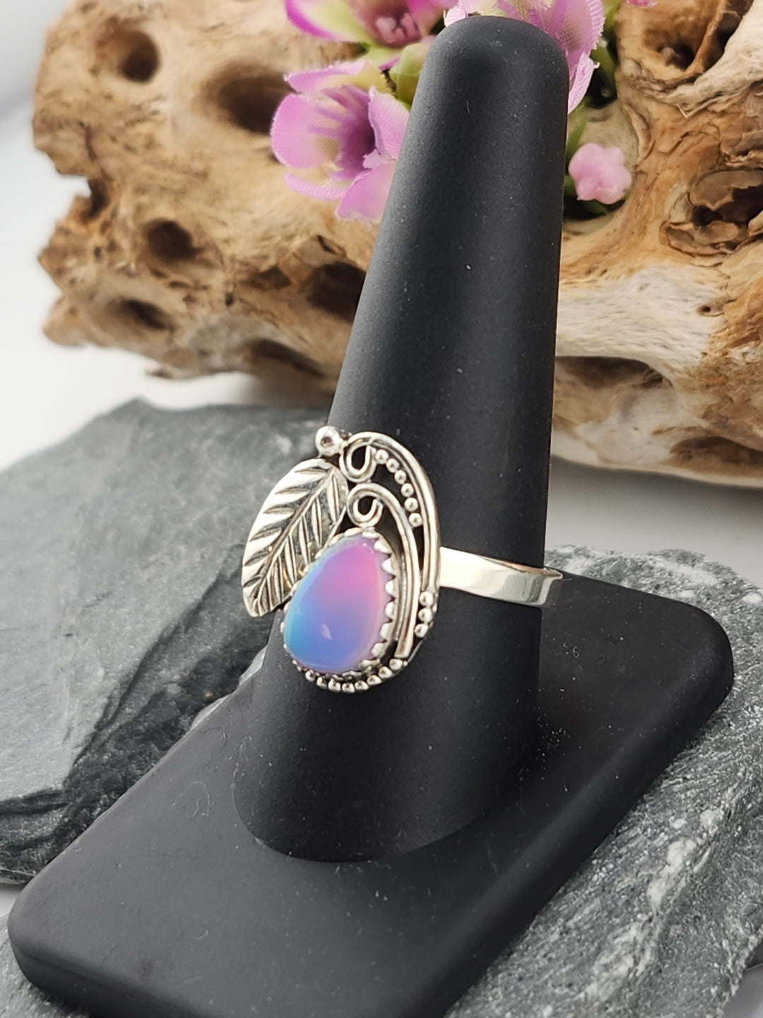 Aurora Opal Ring Size 10