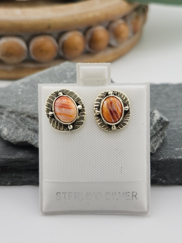 Spiny Oyster PostBack Earrings