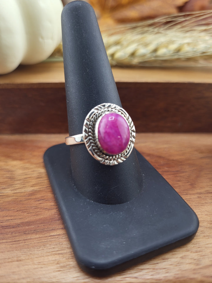 Pink Moonstone Ring