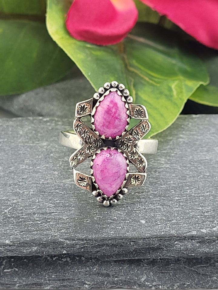 Pink Moonstone Ring