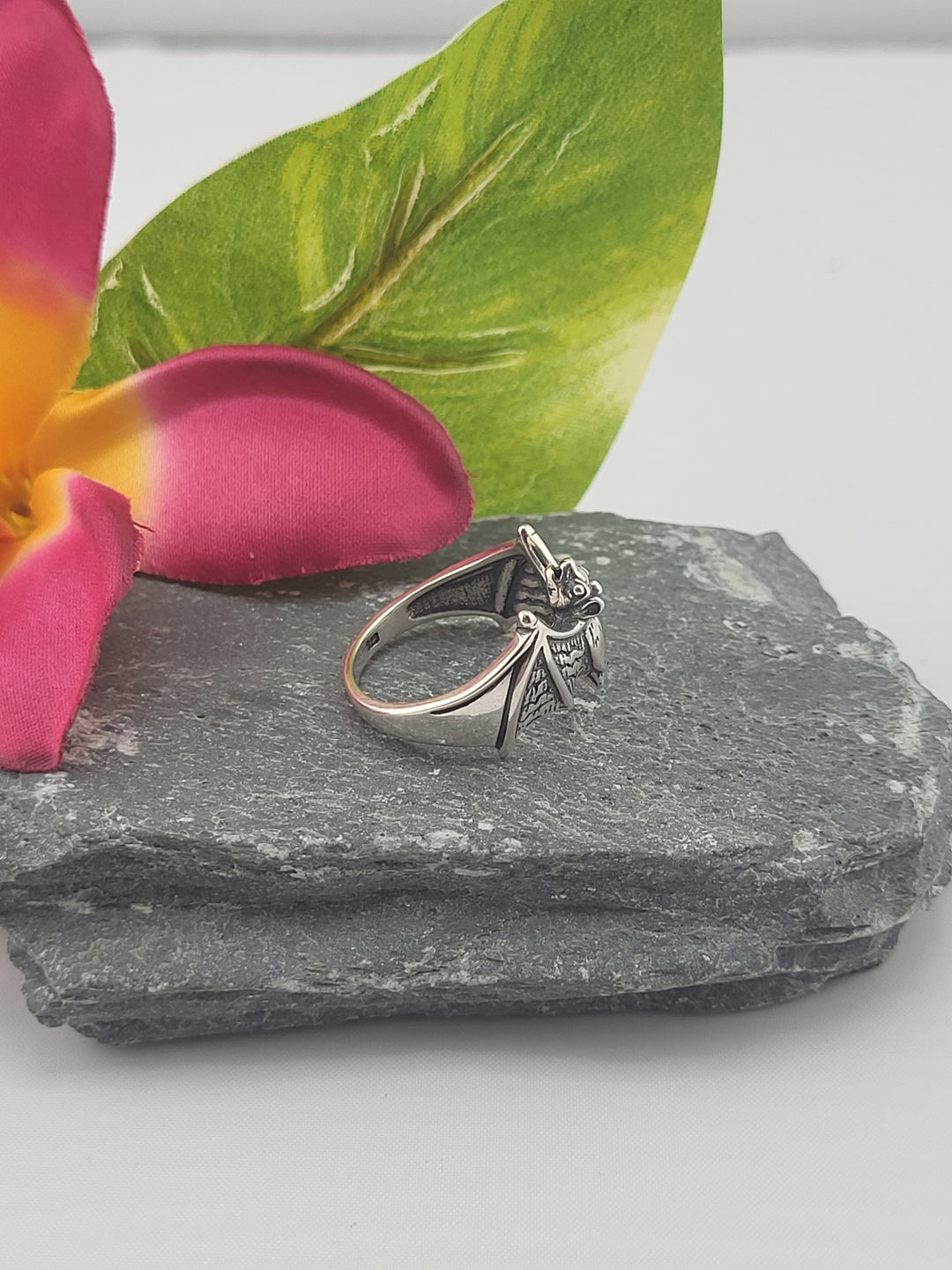 Silver Bat Ring