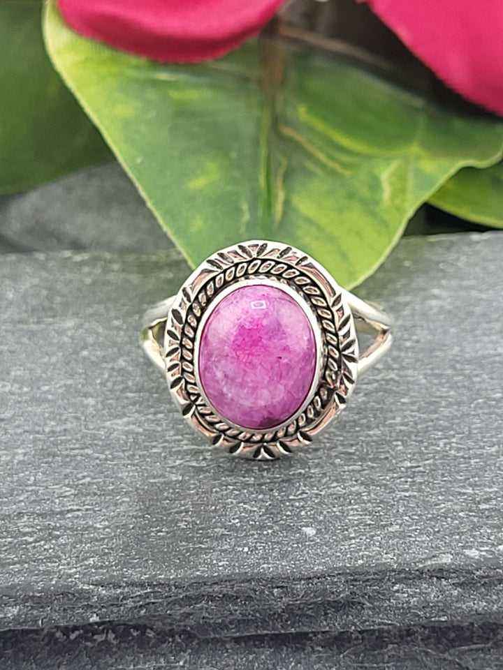 Pink Moonstone Ring