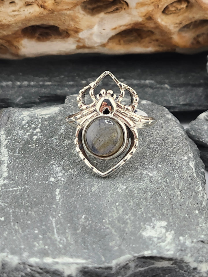 Labradorite Spider Ring