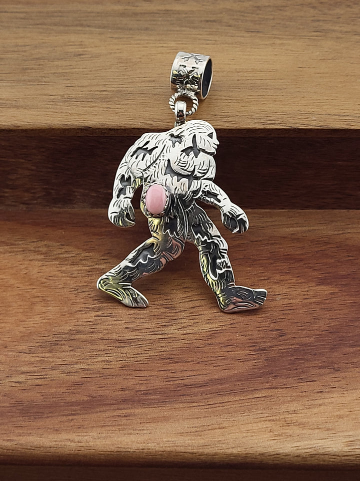 925 Sterling Silver Queen Conch Sasquatch Pendant