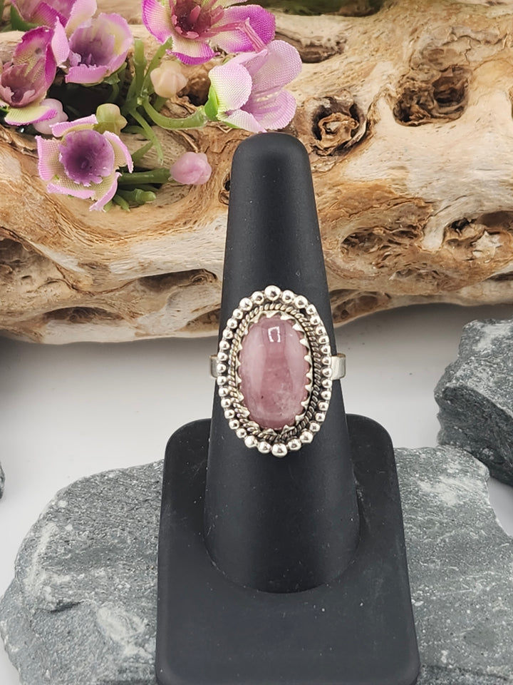 Morganite Oval Ring Size 7.5