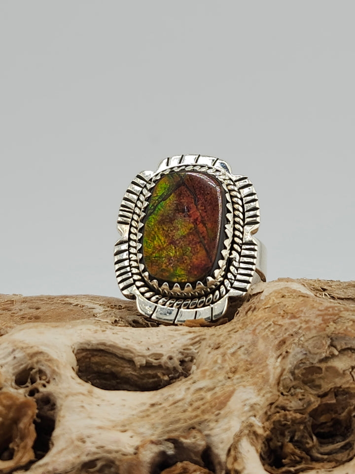 Canadian Ammolite Ring