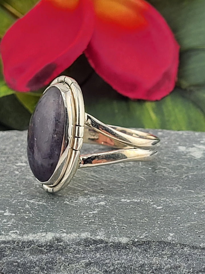 Iolite Sunstone Ring