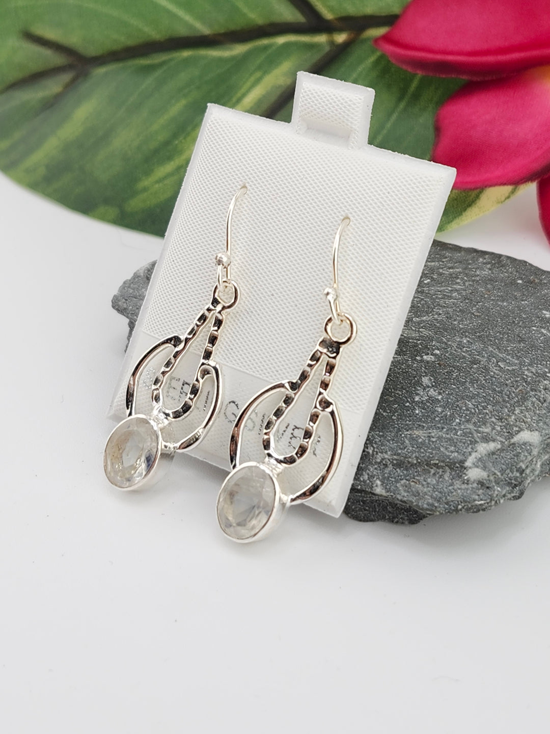 Moonstone Dangle Earrings