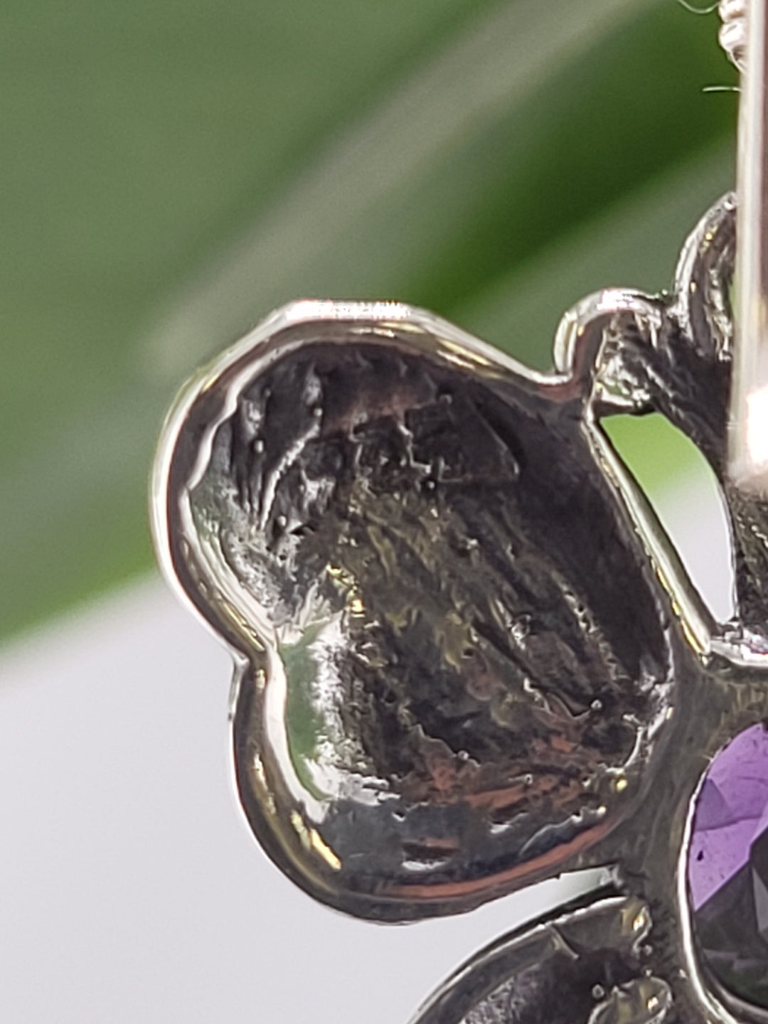 Bali Amethyst Butterfly Dangles