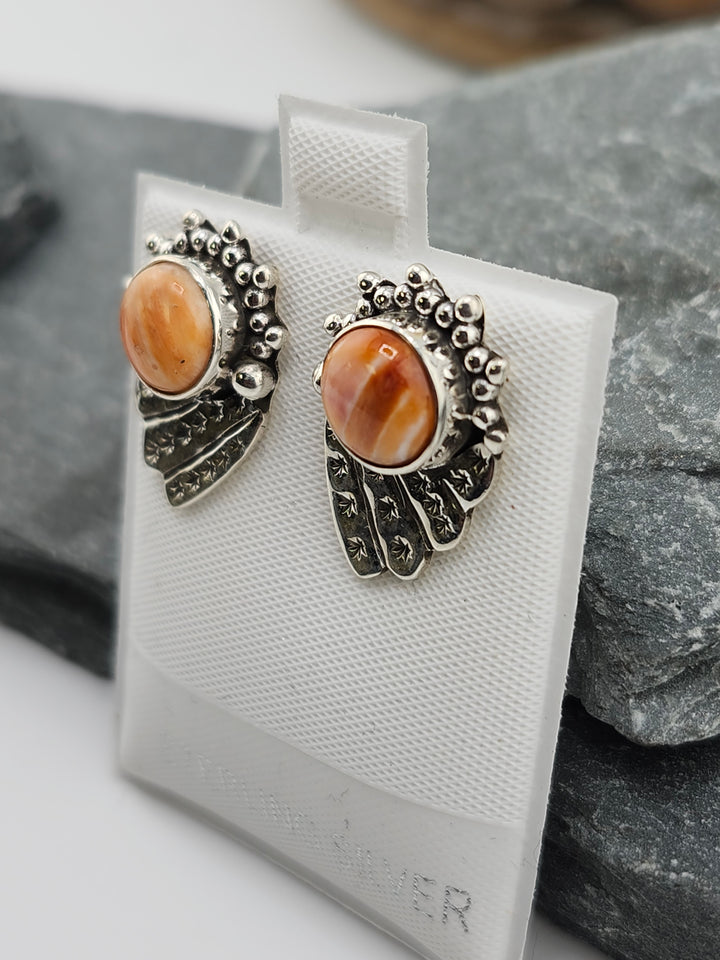 Spiny Oyster PostBack Earrings