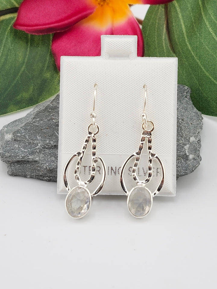 Moonstone Dangle Earrings