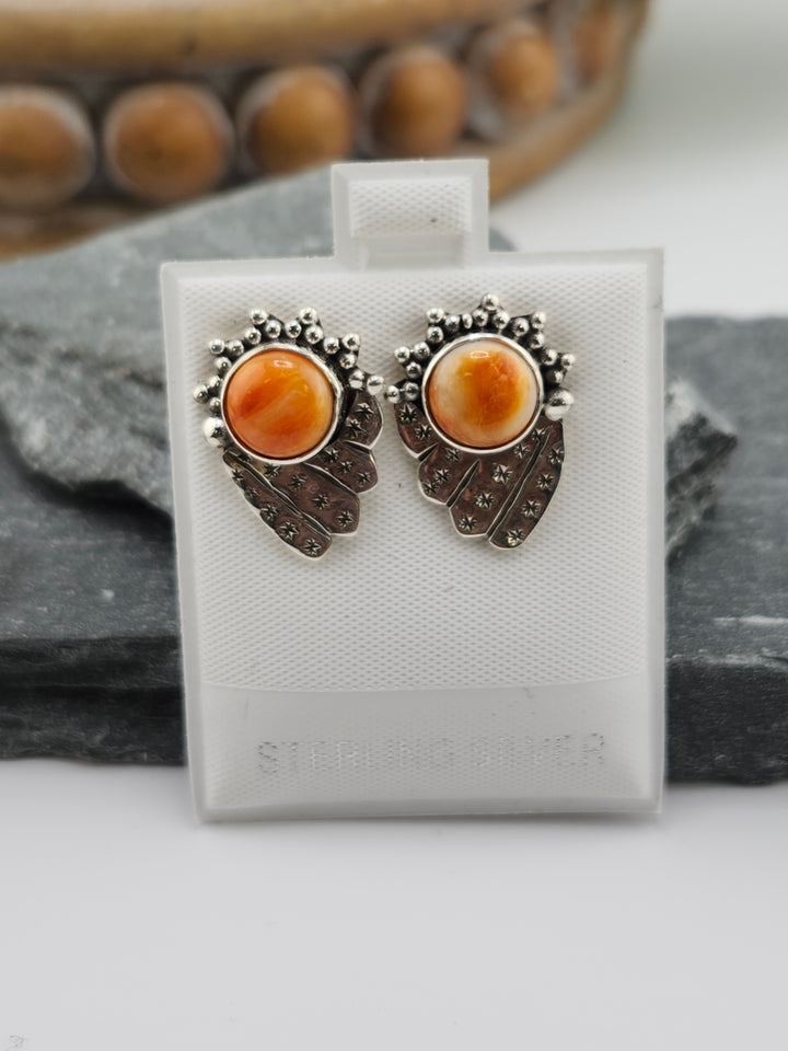 Spiny Oyster PostBack Earrings