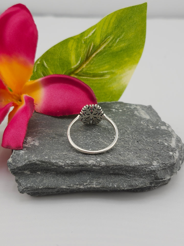 Silver Snowflake Ring