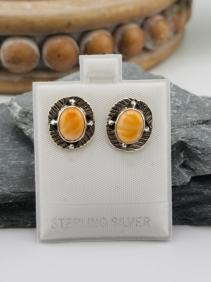 Spiny Oyster PostBack Earrings