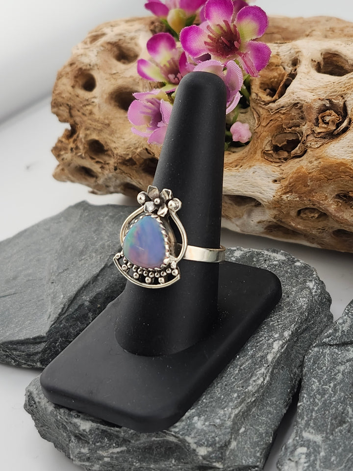 Aurora Opal Ring Size 9