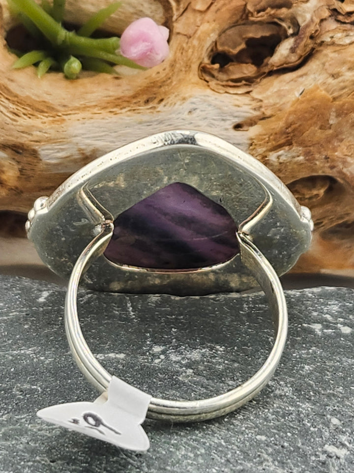 Purple Moss Agate Ring