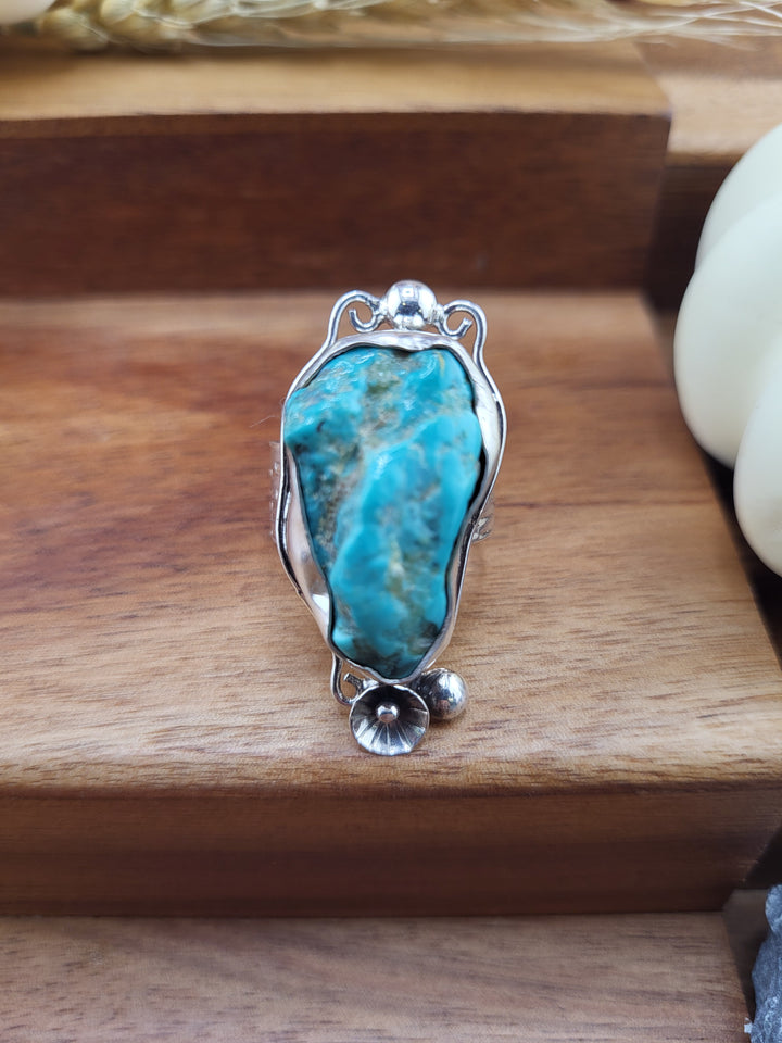 Raw American Turquoise Ring