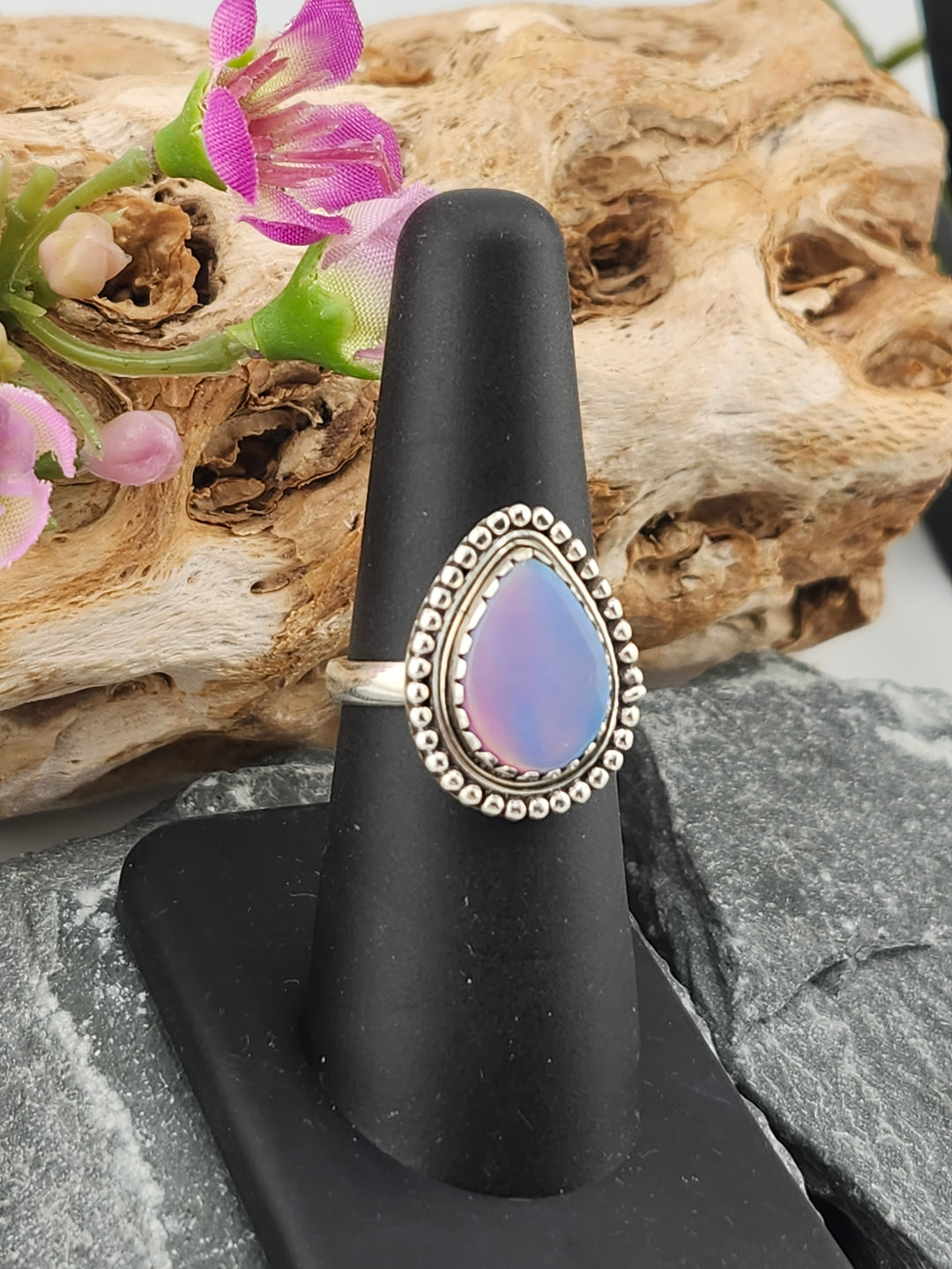 Aurora Opal Ring Size 7