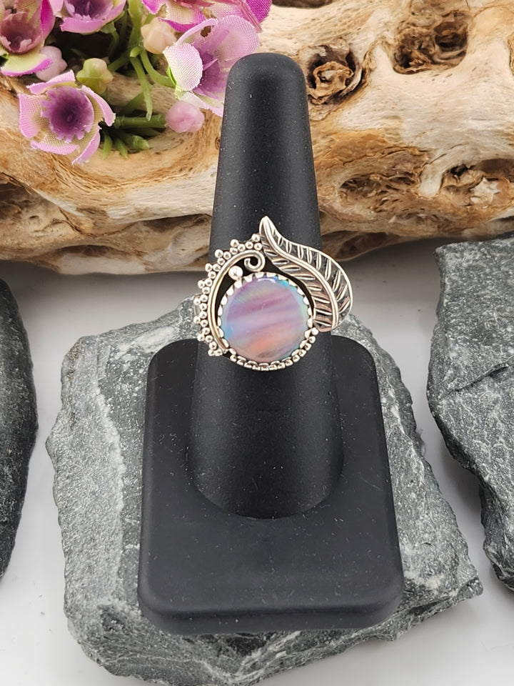 Aurora Opal Ring Size 8