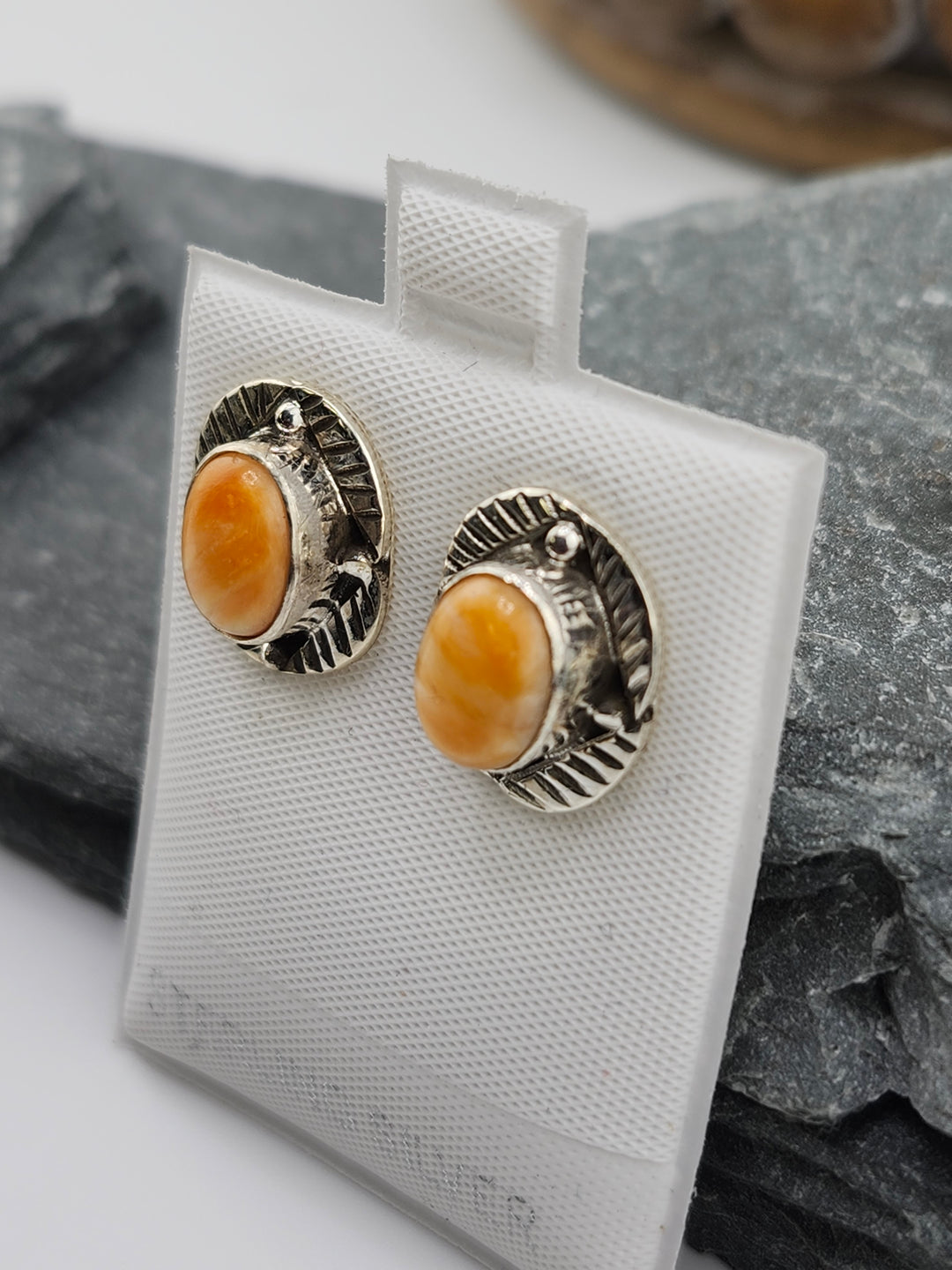 Spiny Oyster PostBack Earrings