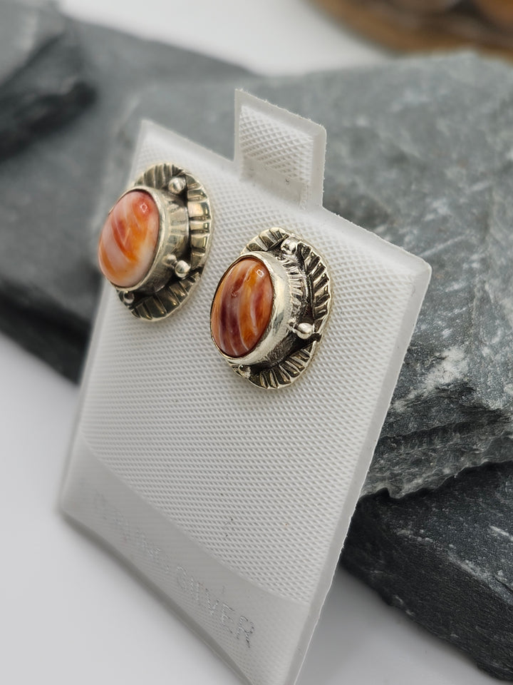 Spiny Oyster PostBack Earrings