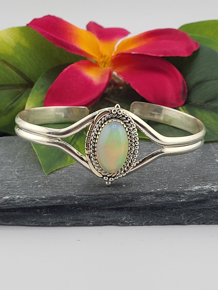 Natural Ethiopian Opal Cuff