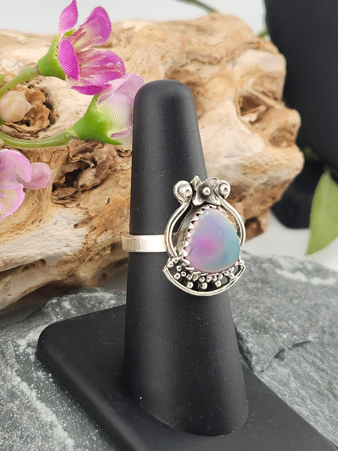 Aurora Opal Ring Size 6