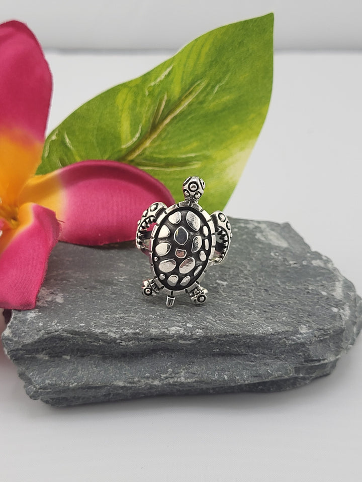 Silver Turtle Ring