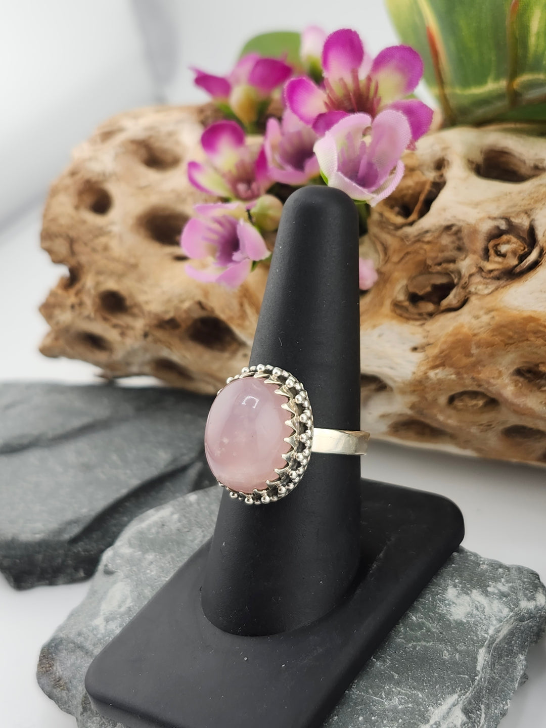 Morganite Ring Size 8.25