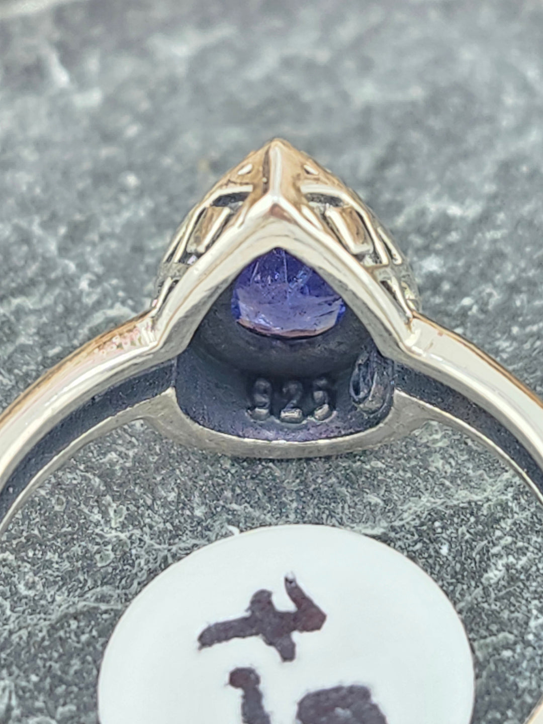 Tanzanite Teardrop Ring