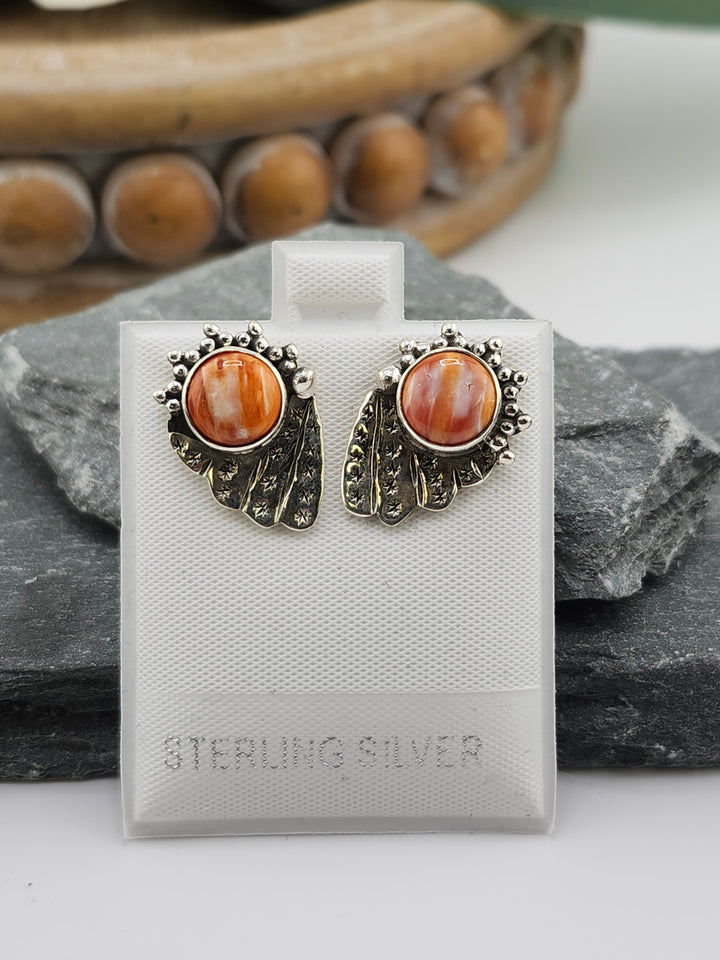 Spiny Oyster PostBack Earrings