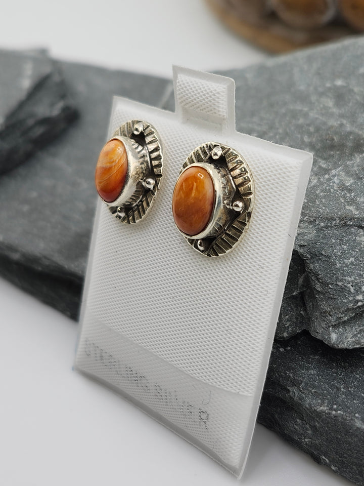 Spiny Oyster PostBack Earrings