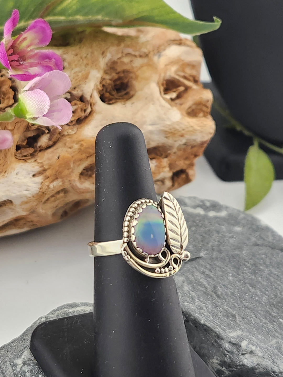 Aurora Opal Ring Size 6