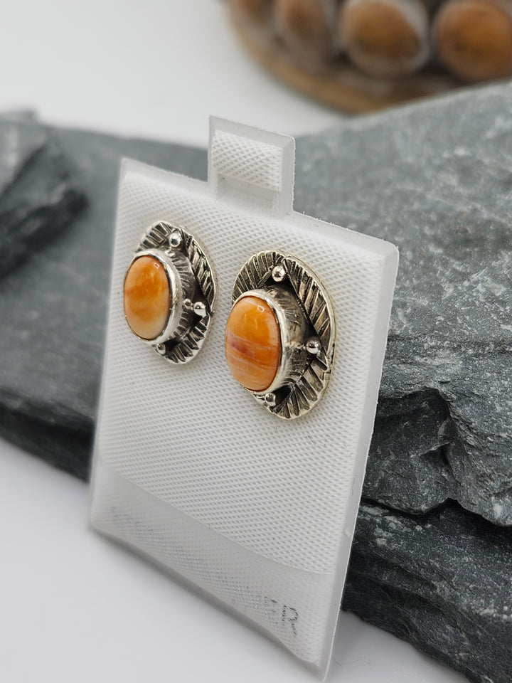 Spiny Oyster PostBack Earrings