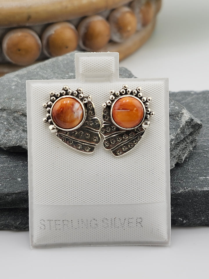 Spiny Oyster PostBack Earrings