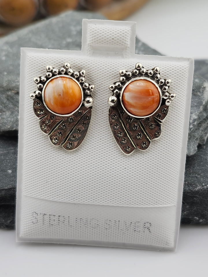 Spiny Oyster PostBack Earrings