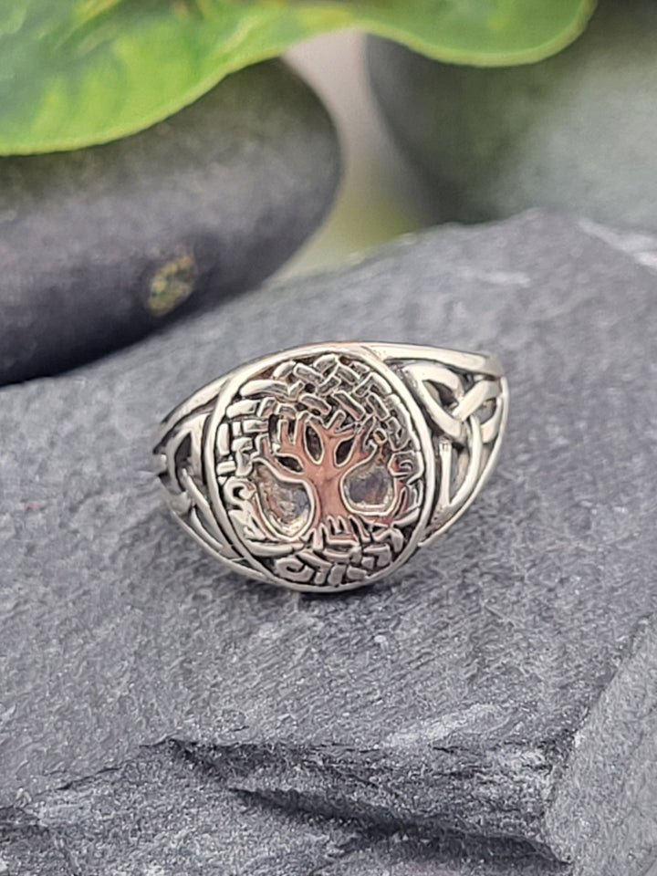 Silver Tree of Life Ring - Size 5