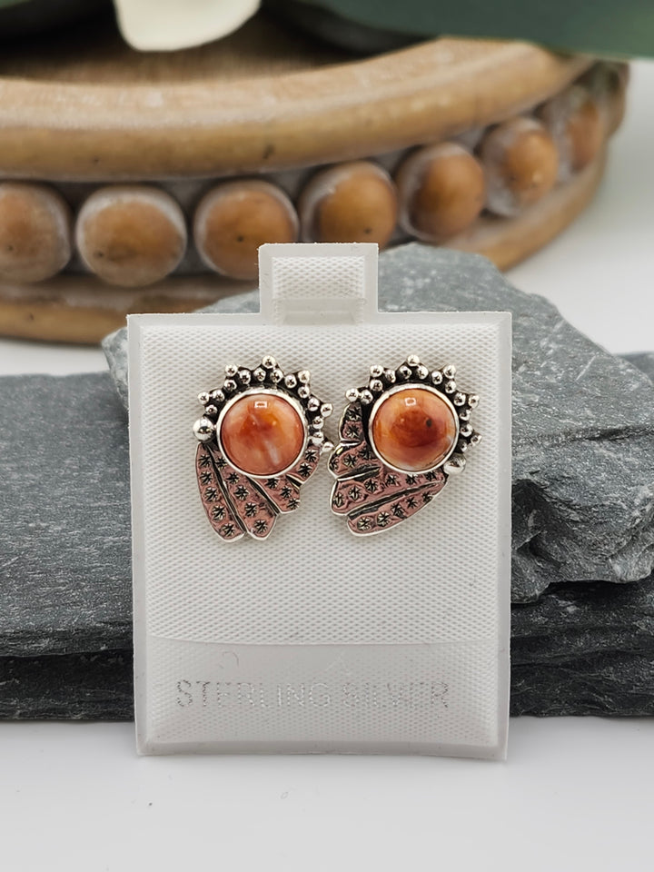 Spiny Oyster Post Back Earrings