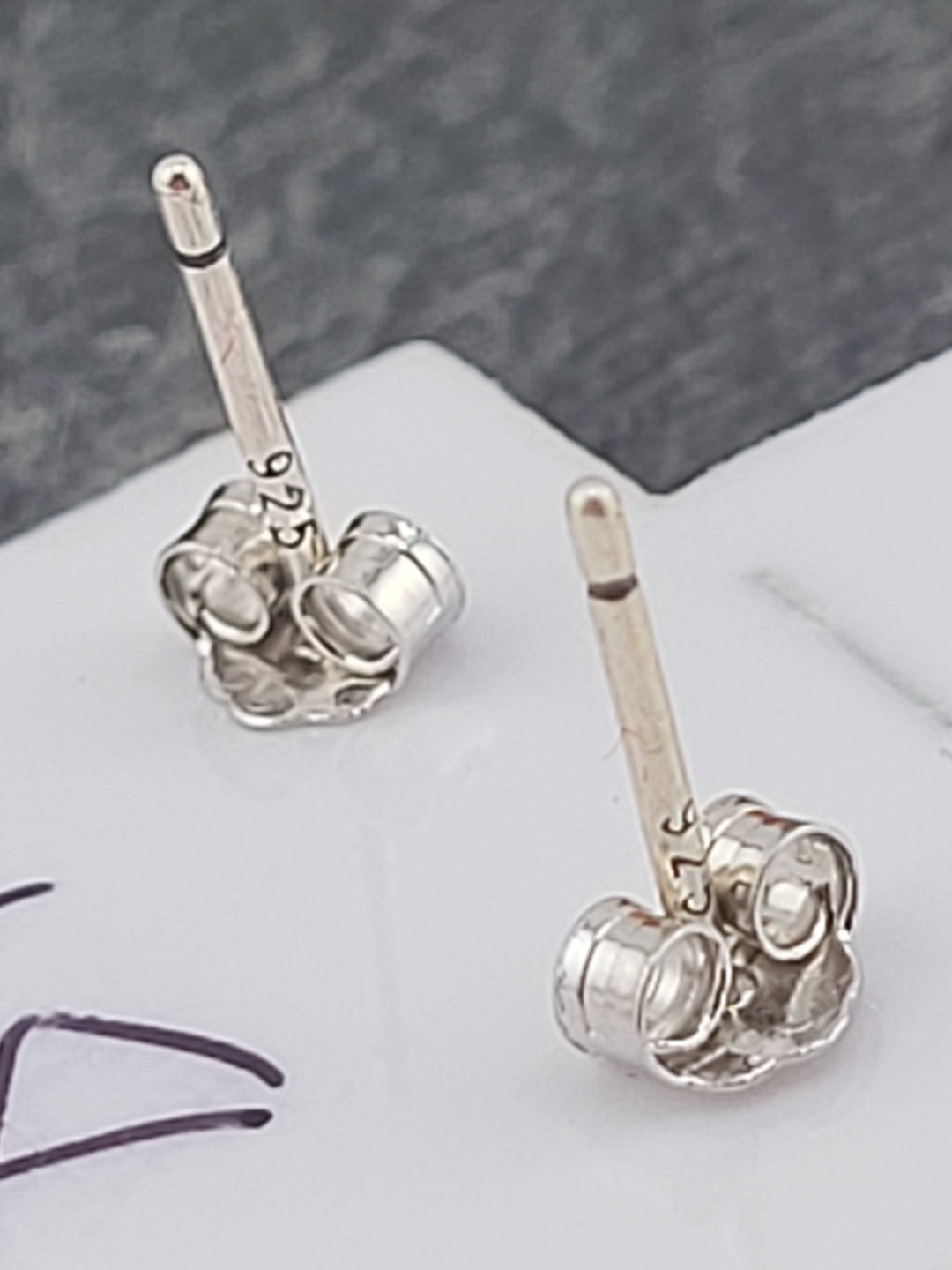 Silver Bee Studs