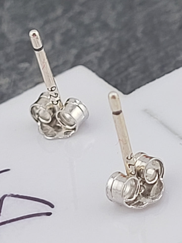 Silver Bee Studs